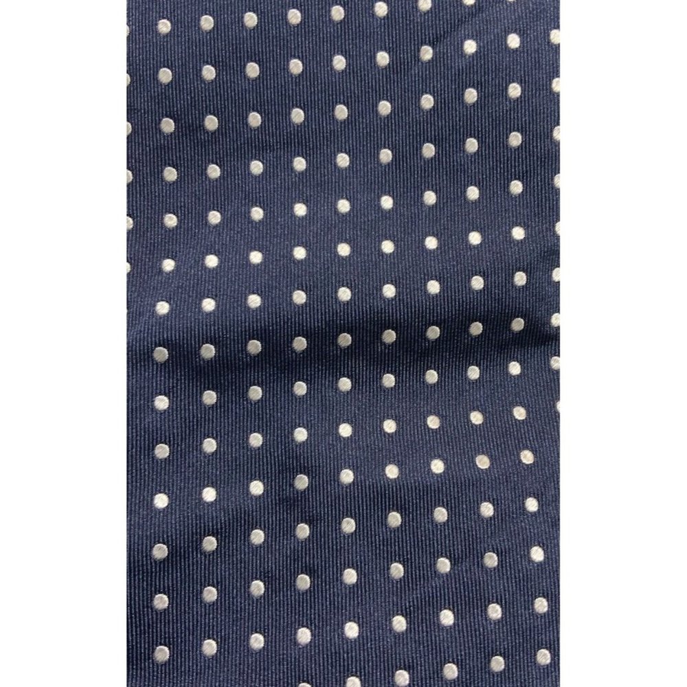 MOREAL CAMICERIA Blue Polka Dot Silk Tie ITALY 58"/ 3.5" EC - Picture 2 of 3